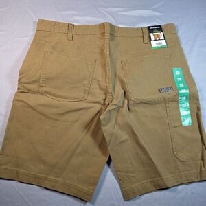 Eddie Bauer Men's Canvas Cargo Utility Shorts Tan 5-Pocket Size 38 NWT